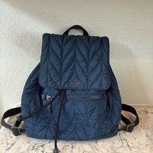 Kate Spade Ellie Quilted Navy Blue Backpack Black Friday SALE kate spade Ellie Denim Flap WKRU6004  main image 2